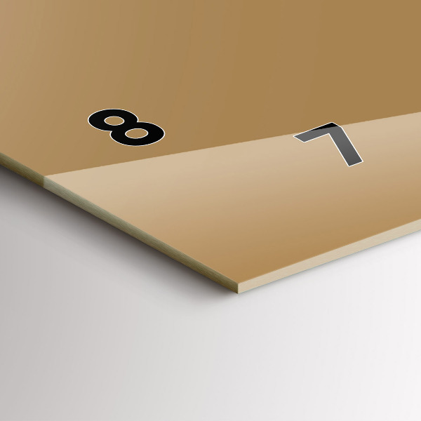 Reloj horizontal Color beige oscuro