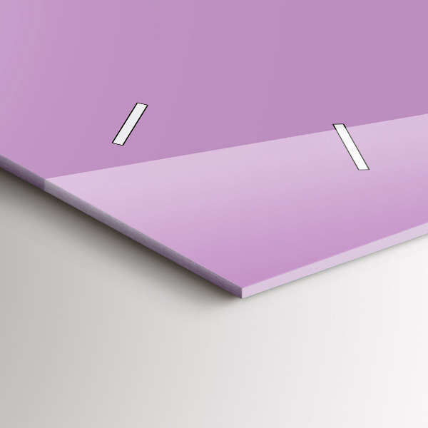 Reloj de cristal horizontal El color lila