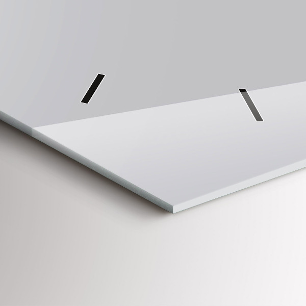 Reloj horizontal El color gris claro