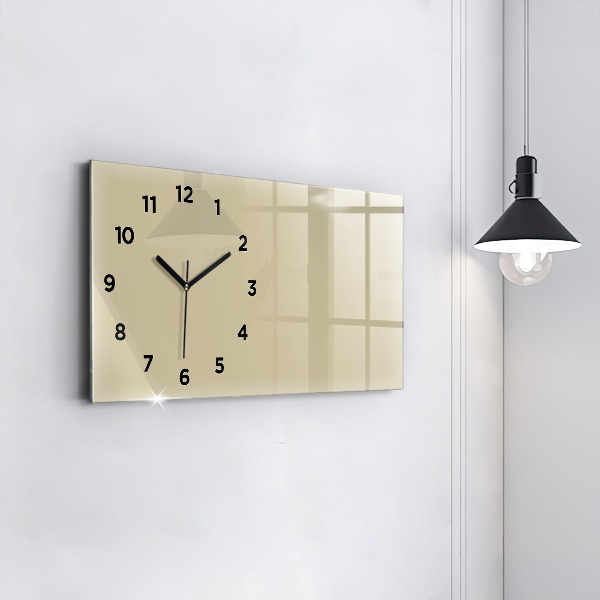 Reloj horizontal El color beige