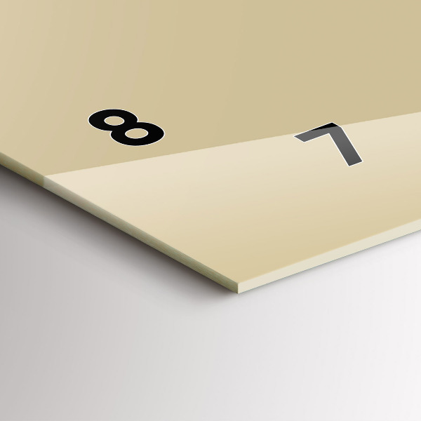 Reloj horizontal El color beige