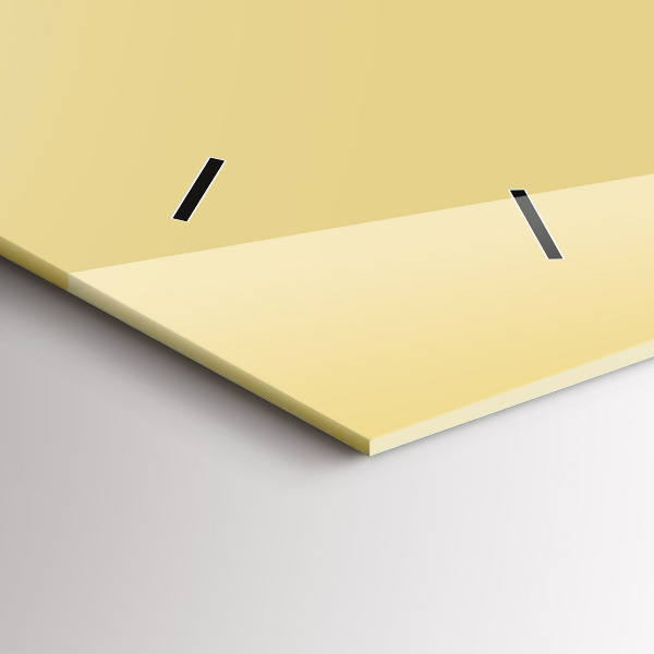 Reloj de cristal horizontal Color crema