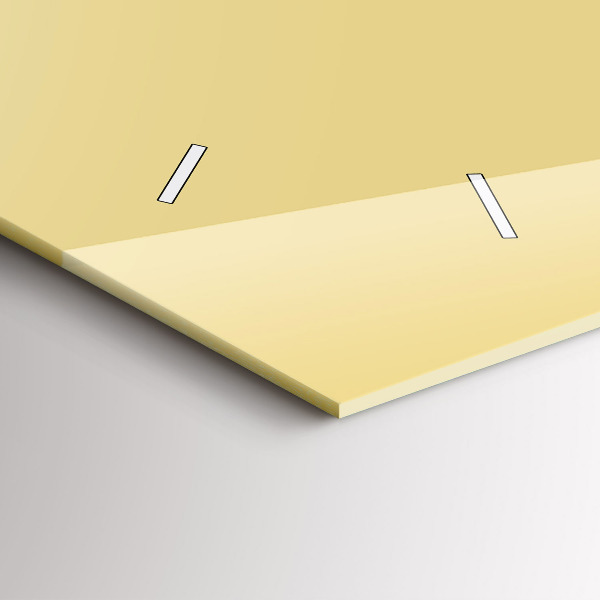 Reloj de cristal horizontal Color crema