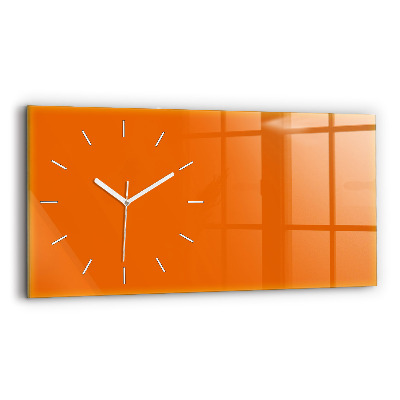 Reloj de cristal horizontal Color naranja