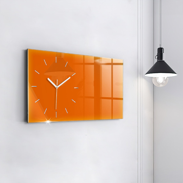 Reloj de cristal horizontal Color naranja