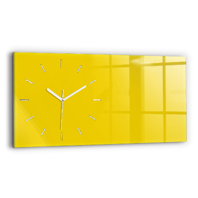 Reloj de cristal horizontal Color amarillo claro