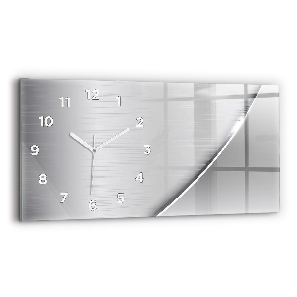 Reloj horizontal Patrón plateado