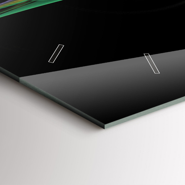 Reloj horizontal Abstracción verde