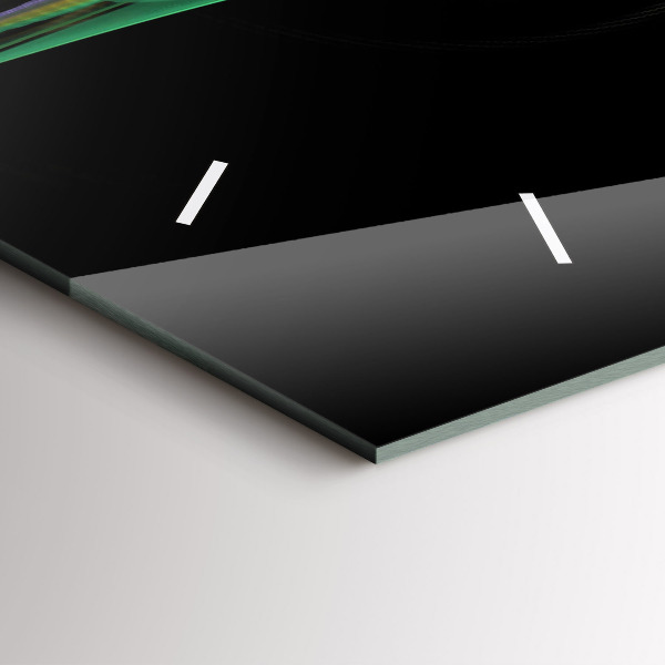 Reloj horizontal Abstracción verde