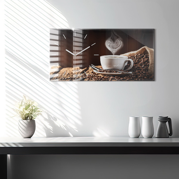 Reloj horizontal Taza de café