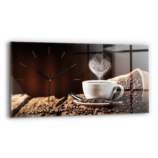 Reloj horizontal Taza de café