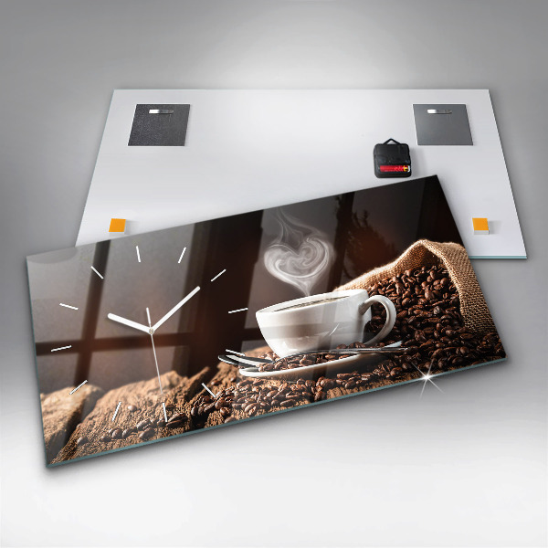 Reloj horizontal Taza de café