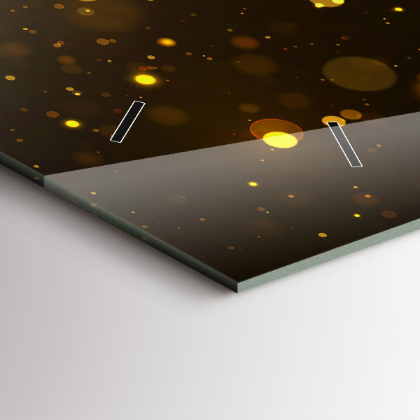 Reloj de cristal horizontal Polen dorado