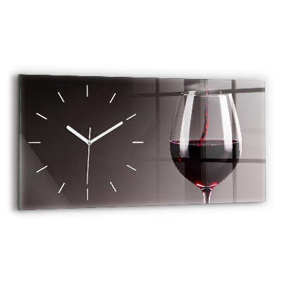 Reloj horizontal Lámpara de vino tinto