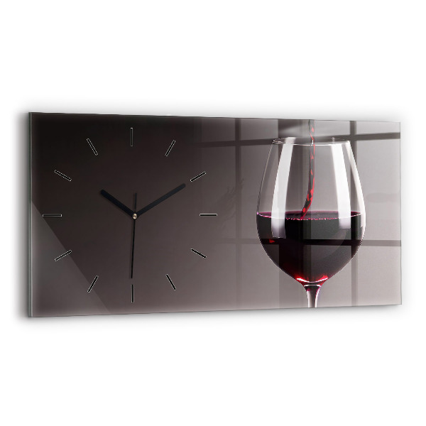 Reloj horizontal Lámpara de vino tinto