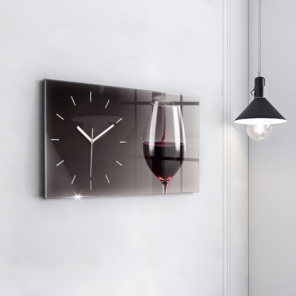 Reloj horizontal Lámpara de vino tinto