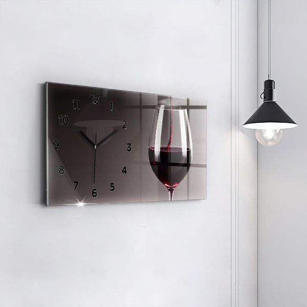 Reloj horizontal Lámpara de vino tinto