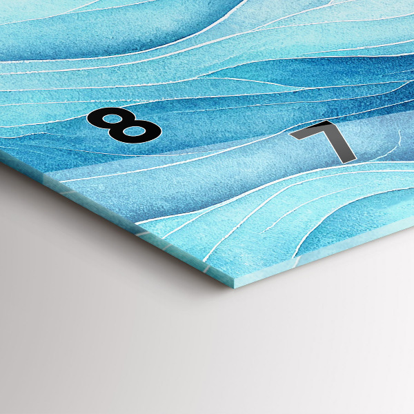 Reloj horizontal Nubes azules