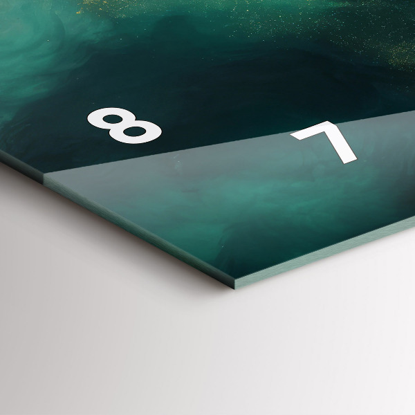 Reloj horizontal Mármol verde