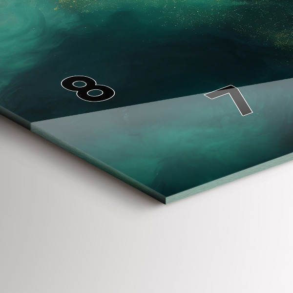 Reloj horizontal Mármol verde