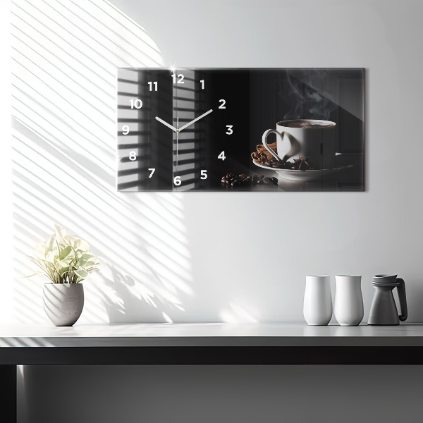 Reloj horizontal Taza de café