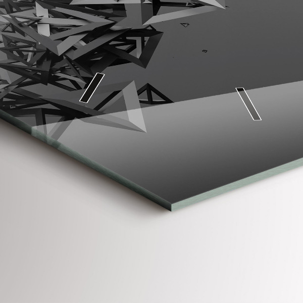 Reloj de cristal horizontal Abstracción