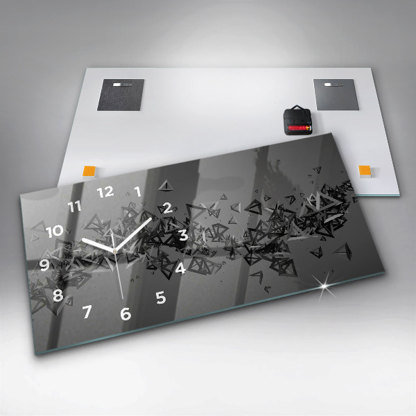 Reloj de cristal horizontal Abstracción