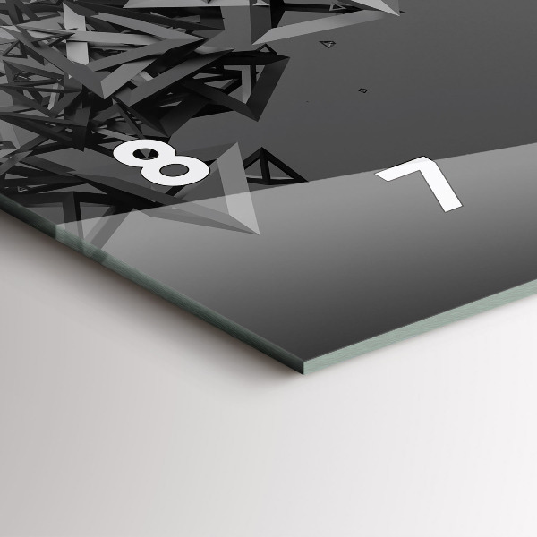 Reloj de cristal horizontal Abstracción