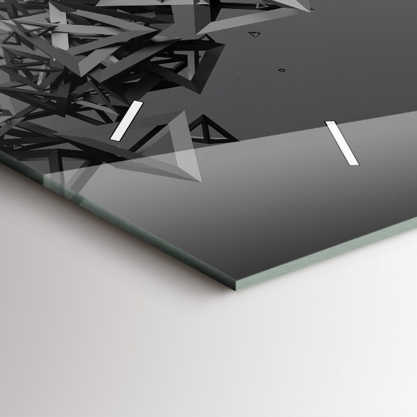 Reloj de cristal horizontal Abstracción