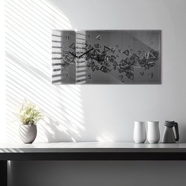 Reloj de cristal horizontal Abstracción