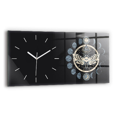Reloj de cristal horizontal Fases de la luna