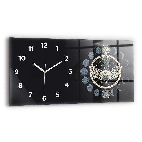 Reloj de cristal horizontal Fases de la luna