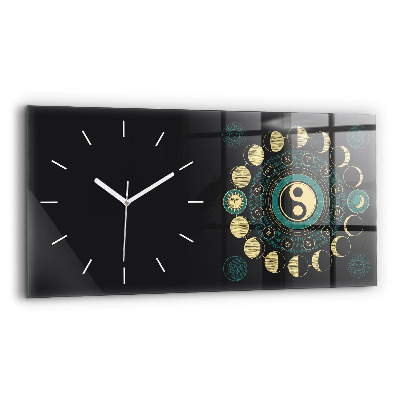Reloj de cristal horizontal Fases de la luna
