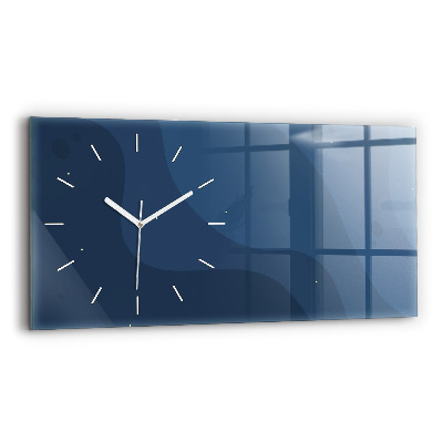 Reloj horizontal Olas azules