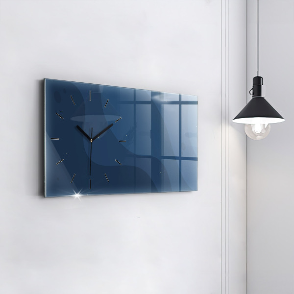 Reloj horizontal Olas azules