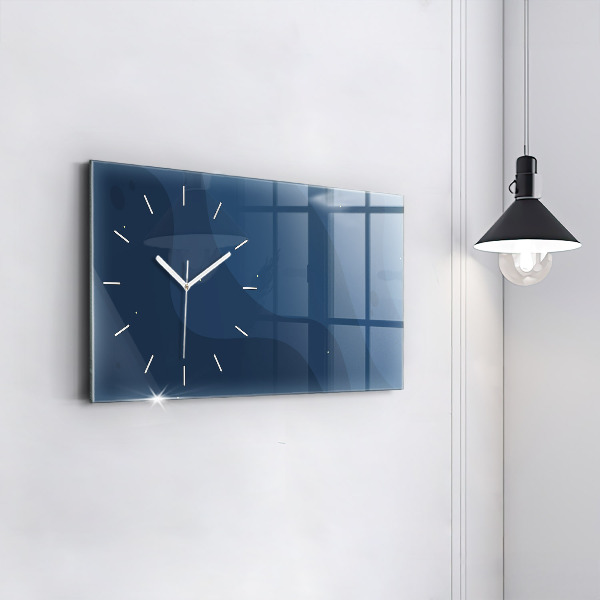 Reloj horizontal Olas azules
