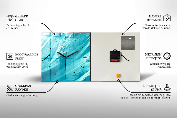 Reloj de cristal horizontal Reloj horóscopo