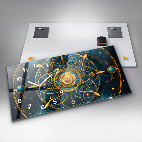 Reloj de cristal horizontal Reloj horóscopo
