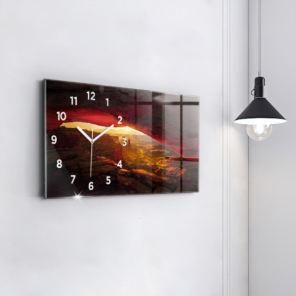 Reloj de cristal horizontal Gran Cañón Arizona