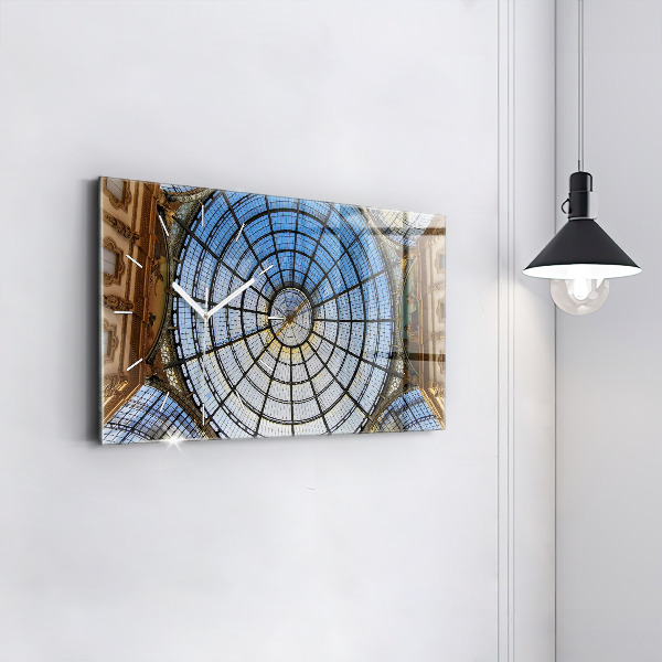 Reloj de cristal horizontal Centro comercial en Milán