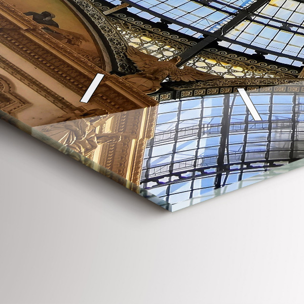 Reloj de cristal horizontal Centro comercial en Milán