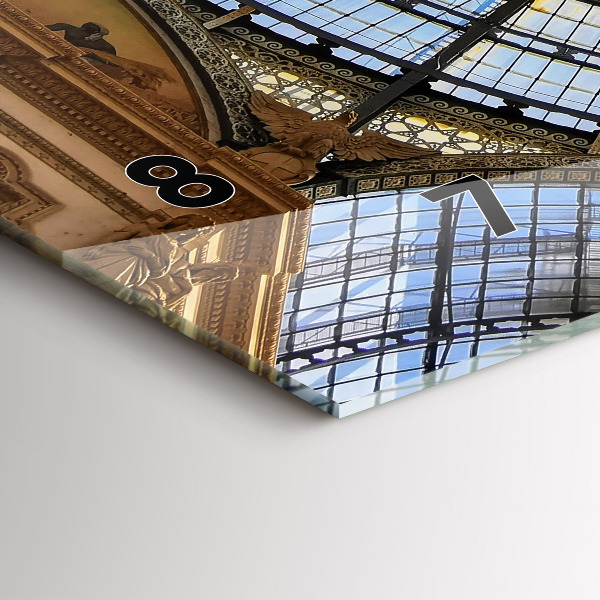 Reloj de cristal horizontal Centro comercial en Milán