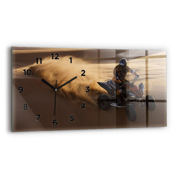 Reloj de cristal horizontal Quad en el desierto