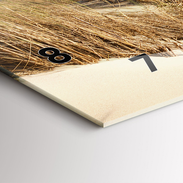 Reloj de cristal horizontal Vista de la playa