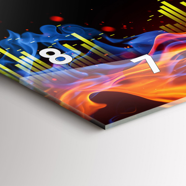 Reloj horizontal Auriculares y ondas sonoras