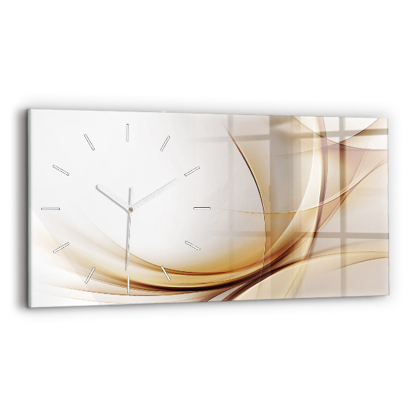Reloj horizontal Abstracción dorada