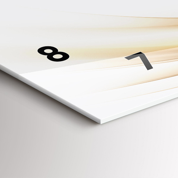 Reloj horizontal Abstracción dorada