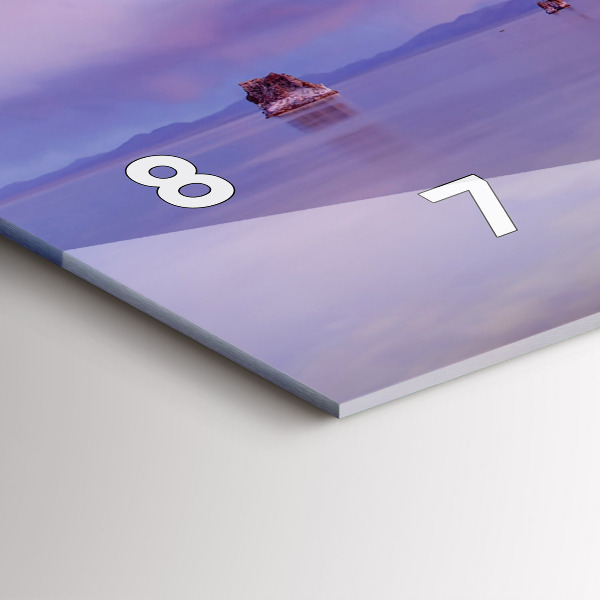 Reloj de cristal horizontal Amanecer California