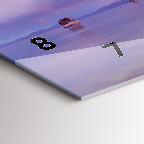 Reloj de cristal horizontal Amanecer California