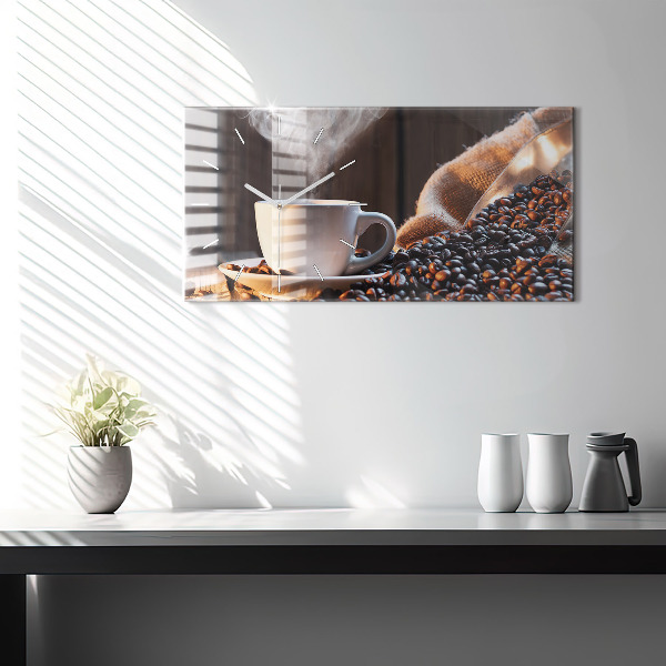 Reloj horizontal Taza de café